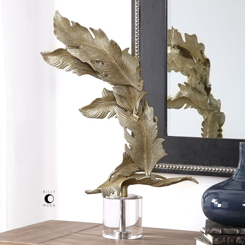 Fall Leaves Champagne Sculpture